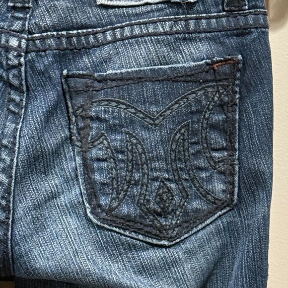 MEK DNM Dark Wash SLIM BOOT CUT 25 Women's Denim Jeans Retro Y2K Western - Picture 7 of 10